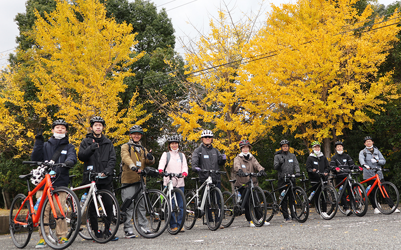 自転車講習後の記念撮影