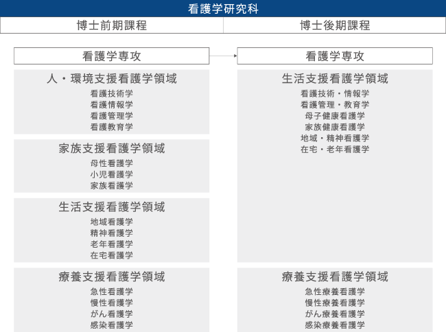 看護學研究科　博士前期課程　博士後期課程